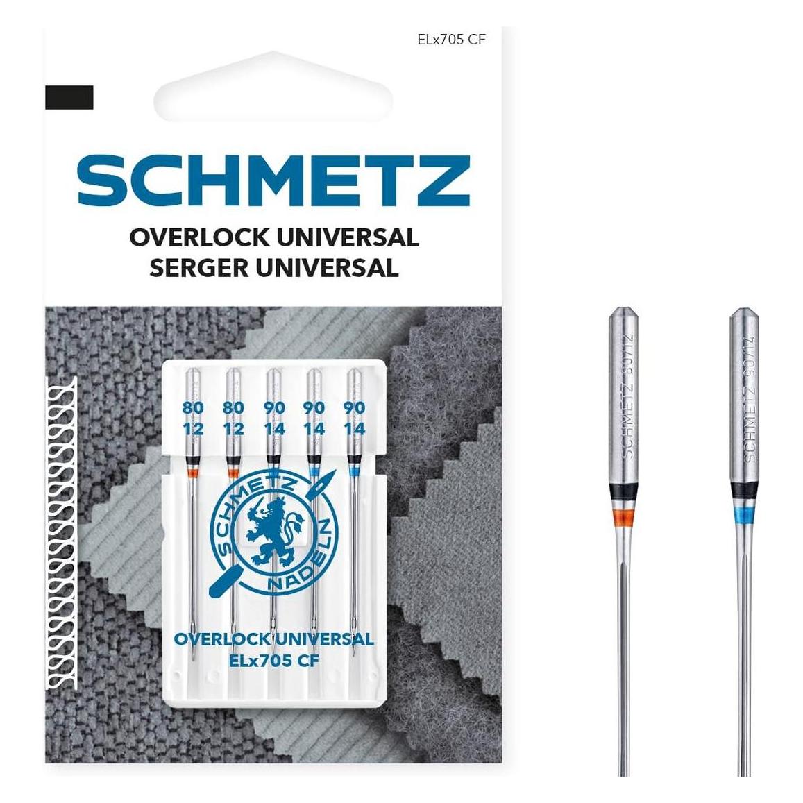 Schmetz Nähmaschinennadeln Overlock Stärke 80-90 5 St (53613395)