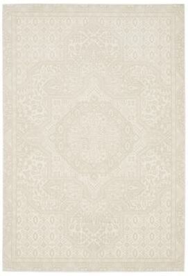 Style Haven Ripley Tone-on-Tone Medallion Ivory Mixed Pile Area Rug