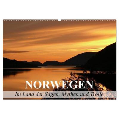 Norwegen - Im Land der Sagen, Mythen und Trolle (Wandkalender 2027 DIN A2 quer), CALVENDO Monatskalender