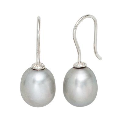 Perlenohrringe JOBO, silber (silber 925), Ohrringe, Damen, Perlen Silber 925 (Sterlingsilber), Perlen, Silber 925 (Sterlingsilber), 925 Silber mit Süßwasser-Zuchtperlen