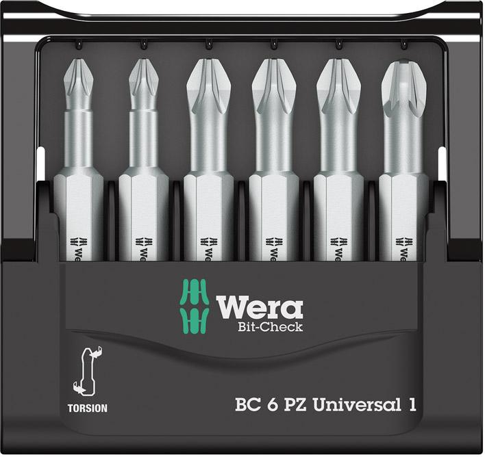 WERA Bit-Satz Bit-Check 6 PZ Universal 1