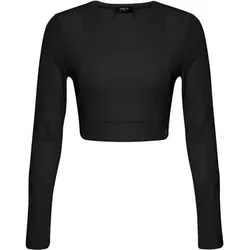 YVETTE Damen Shirt Longsleeve July, Größe S in Schwarz Schwarz