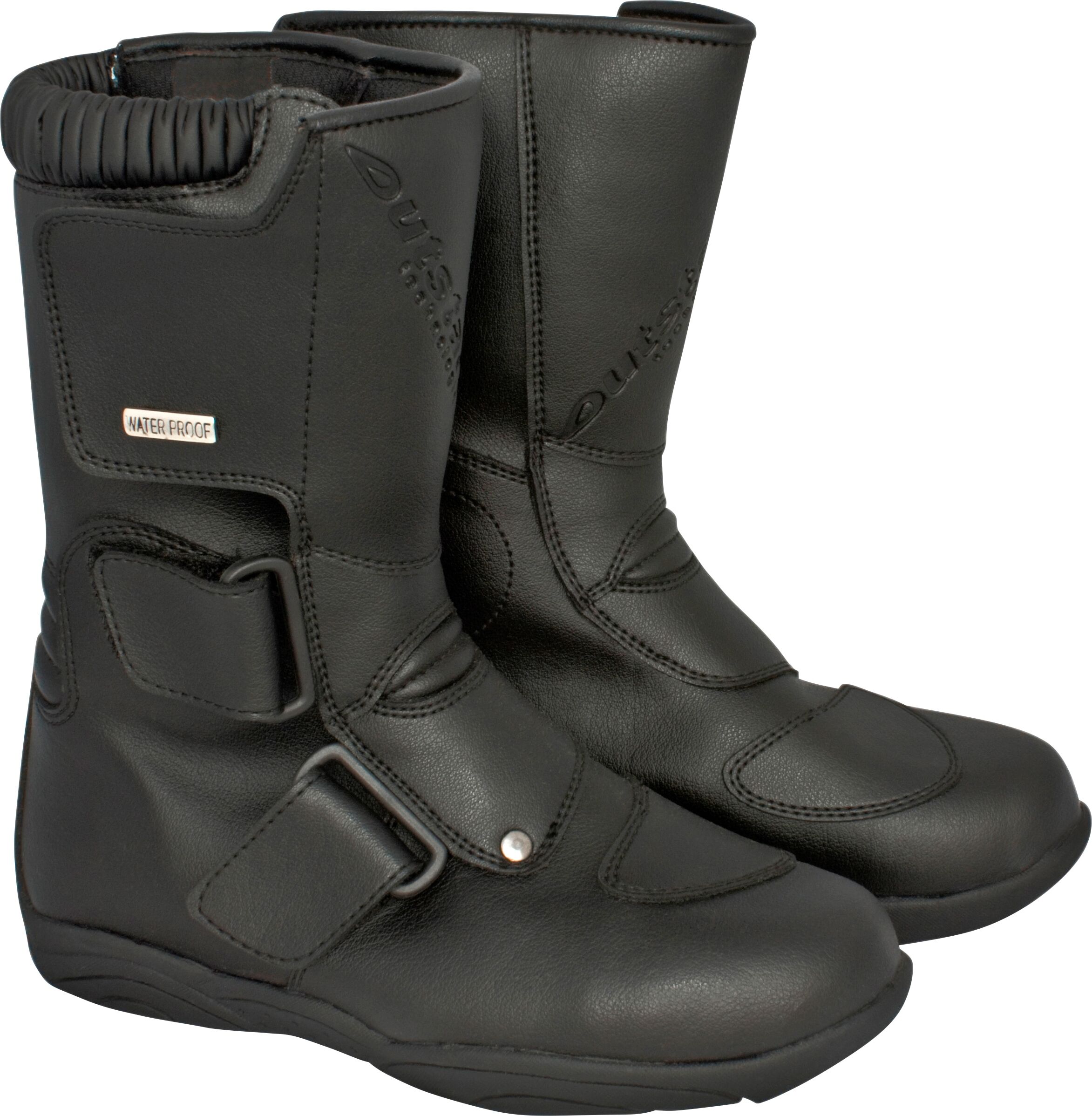 Motorradstiefel OUTSTARS "Valencia" Gr. 41, schwarz, Schuhe, 41, Obermaterial: 100% Polyurethan. Innenfutter: 100% Polyester, Motorradstiefel, Sicherheits-Tourensohle mit Einlage
