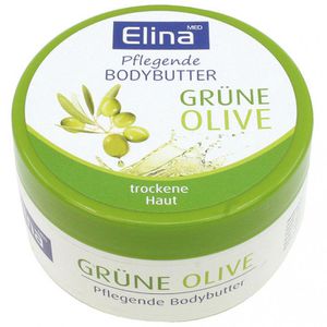 Elina-med Bodylotion Pflegende Bodybutter, Grüne Olive, für trockene Haut, 150ml