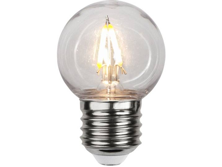 Leuchtmittel Bulb Outdoor Kunststoff E27 1.4 W - Farbe: Transparent - Material: Polycarbonat - LED - Lichtfarbe: Extra warmweiss - LED Leuchtmittel