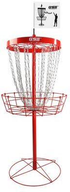 GSE Games & Sports Expert GSE™ Professional Portable 24-Chain Disc Golf Targets Basket, PRO Disc Golf Practice Goal Baskets