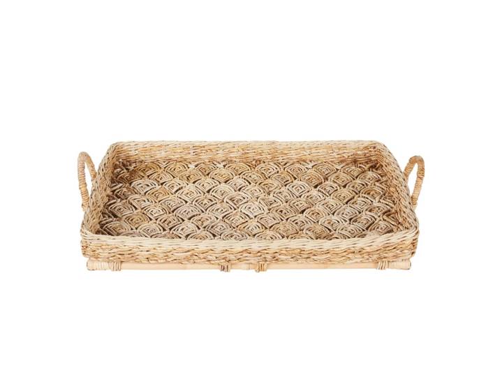 Dekoschale aus Naturfaser, braun