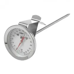 EMGA Fleischthermometer aus Edelstahl mit Clip 0/+250 Grad 14(l)cm.
