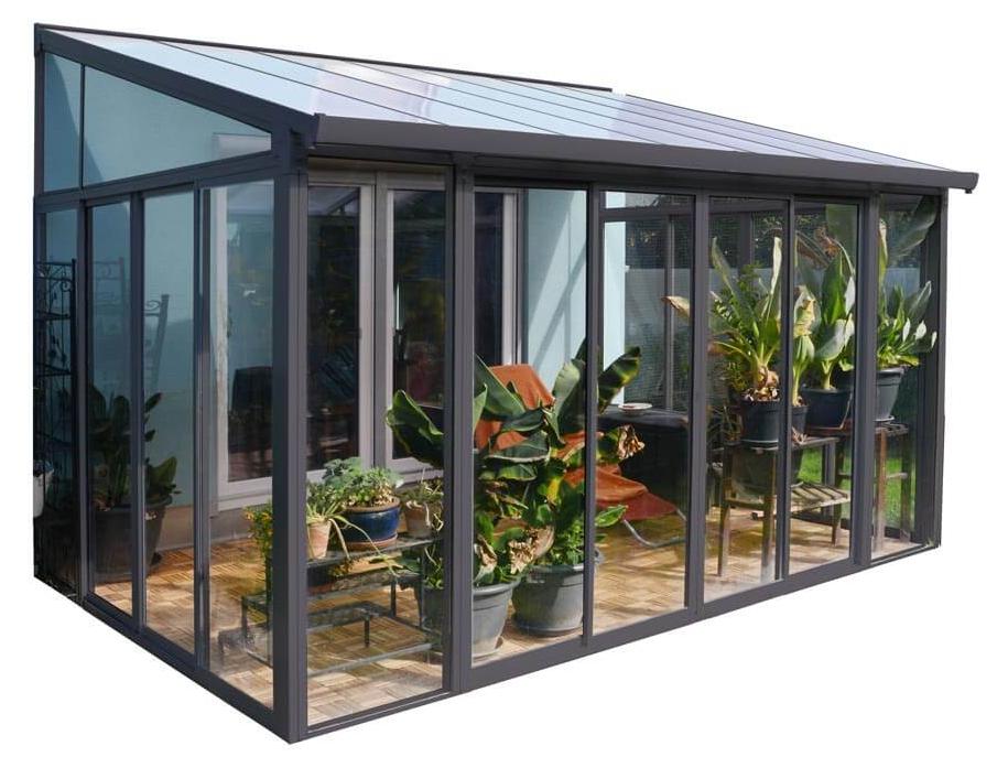 Palram - Canopia Aluminium Kaltwintergarten Sanremo Anthrazit 277x435x310 cm