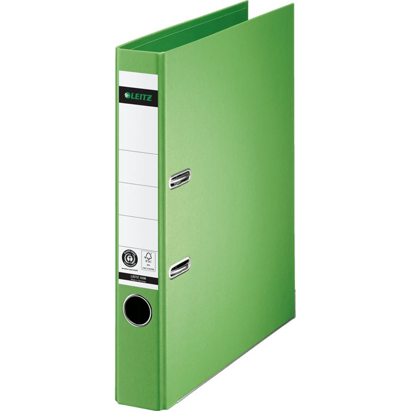LEITZ 1008 Ordner hellgrün Karton 5,2 cm DIN A4