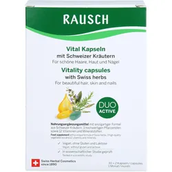 Rausch Vital Kapseln mit Schweizer Kräuter 1M 60 ST