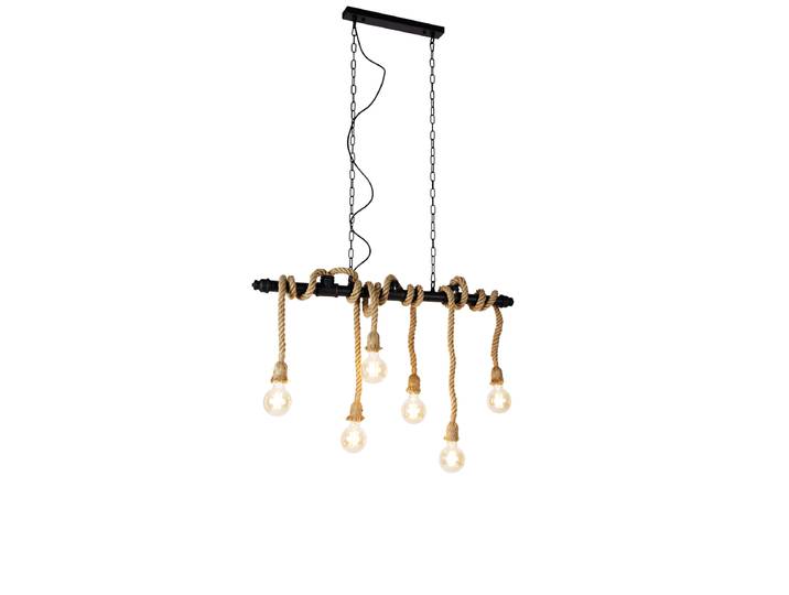 Suspension intelligente noire 6 lumières avec Wifi G95 - Plural