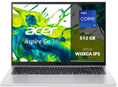 Acer Aspire Go 16 AG16-71P-98MF Intel® Core™ i9 i9-13900H Computer portatile 40,6 cm (16'') WUXGA 16 GB DDR5-SDRAM 512 GB SSD Wi-Fi 6 (802.11ax) Windows