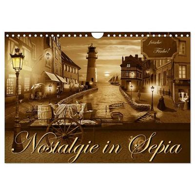 Nostalgie in Sepia (Wandkalender 2027 DIN A4 quer), CALVENDO Monatskalender