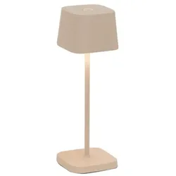 Zafferano OFELIA PRO MICRO LED-Tischleuchte Sabbia wiederaufladbar und dimmbar