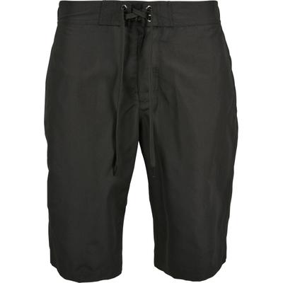 Badeshorts URBAN CLASSICS "Urban Classics Herren Board Shorts", Herren, Gr. XL, US-Größen, schwarz, 100% Polyester, Badehosen Badeshorts