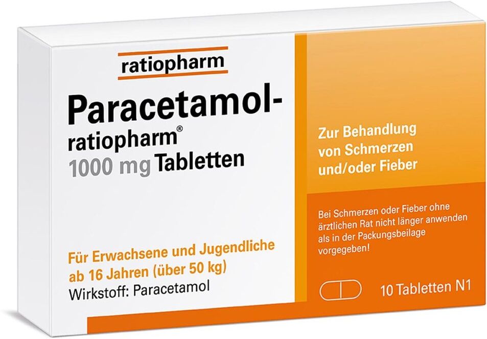 Paracetamol-ratiopharm® 1000 mg Tabletten