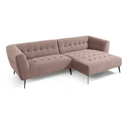 SOMETA Ecksofa Victor Cord Braun