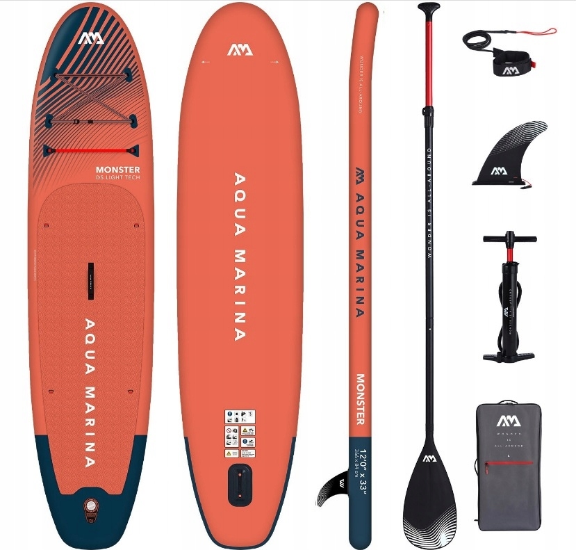 SUP-Board Aqua Marina Monster 120 390 l 366 cm Allround für Anfänger BT-23MOP