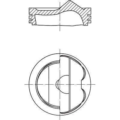 Mahle Kolben [Hersteller-Nr. 0280402] für VW, Skoda, Audi