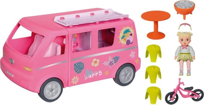 BABY born Minis-Set mit Campingwagen und Puppe