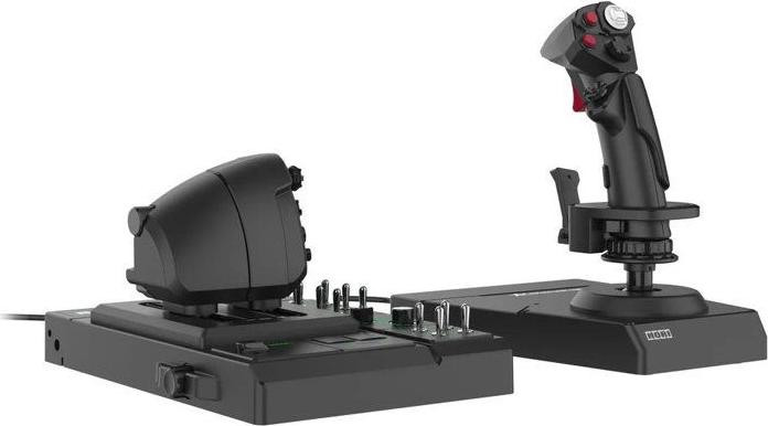 Hori PC Flight System en HOTAS Mount met Dual Joystick Rudder Function en 200 configureerbare functies - Zwart