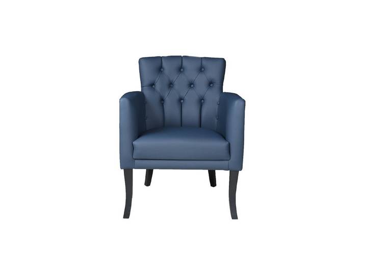 JVmoebel Sessel JVMoebel Blauer Designer Loungesessel aus Kunstleder (2-St., Sessel), Made in Europa
