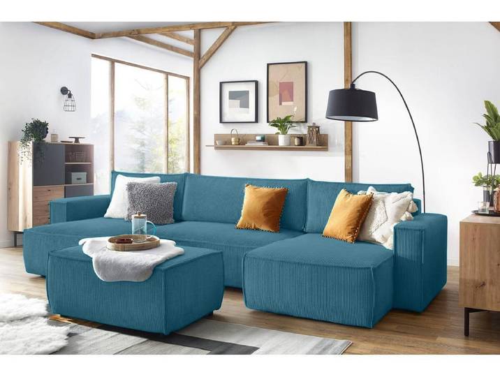 Pouf NIHAD velours côtelé