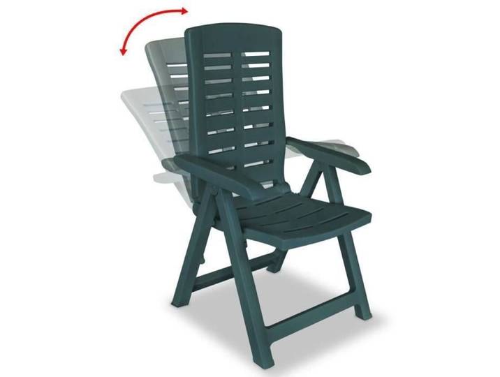 Chaises de jardin - YNJ - HB275069 - Plastique vert - Pliantes - Inclinables