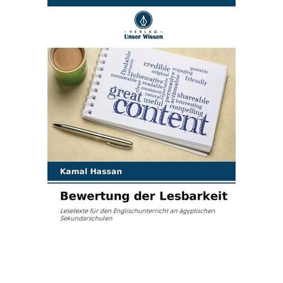 Bewertung der Lesbarkeit, Taschenbuch von Kamal Hassan, Verlag Unser Wissen, 978-620-9-52132-4