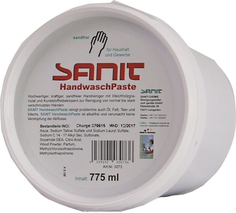 Pâte nettoyante pour les mains Sanit 3073, boîte de 775 ml, sans sable
