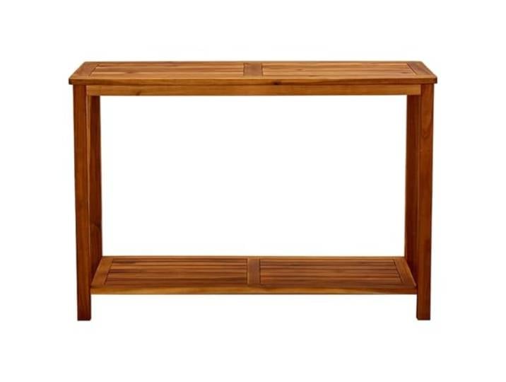 KPOUTRFG Garten Konsolentisch 110x40x75 cm Massivholz Akazie Wetterfest, Untere Ablage, Stabil, Langlebig, Für Terrasse Balkon