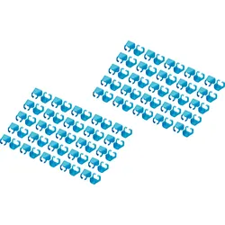 DIGI A-CC-B - Farbclips für Patchkabel, blau, 100 Stück