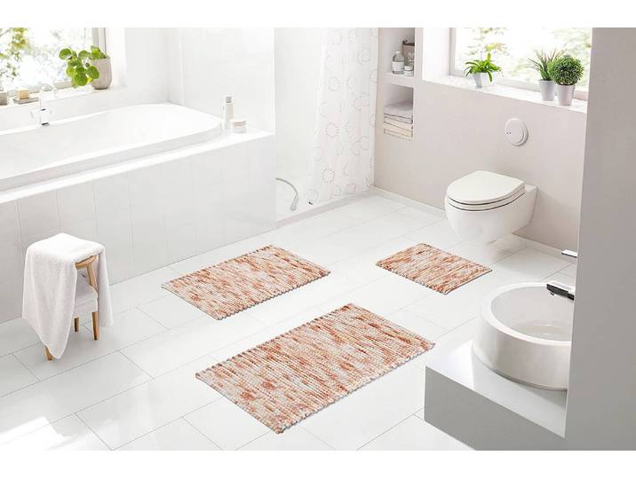 Tapis de bain Leonie 65 x 115cm Orange/Orange