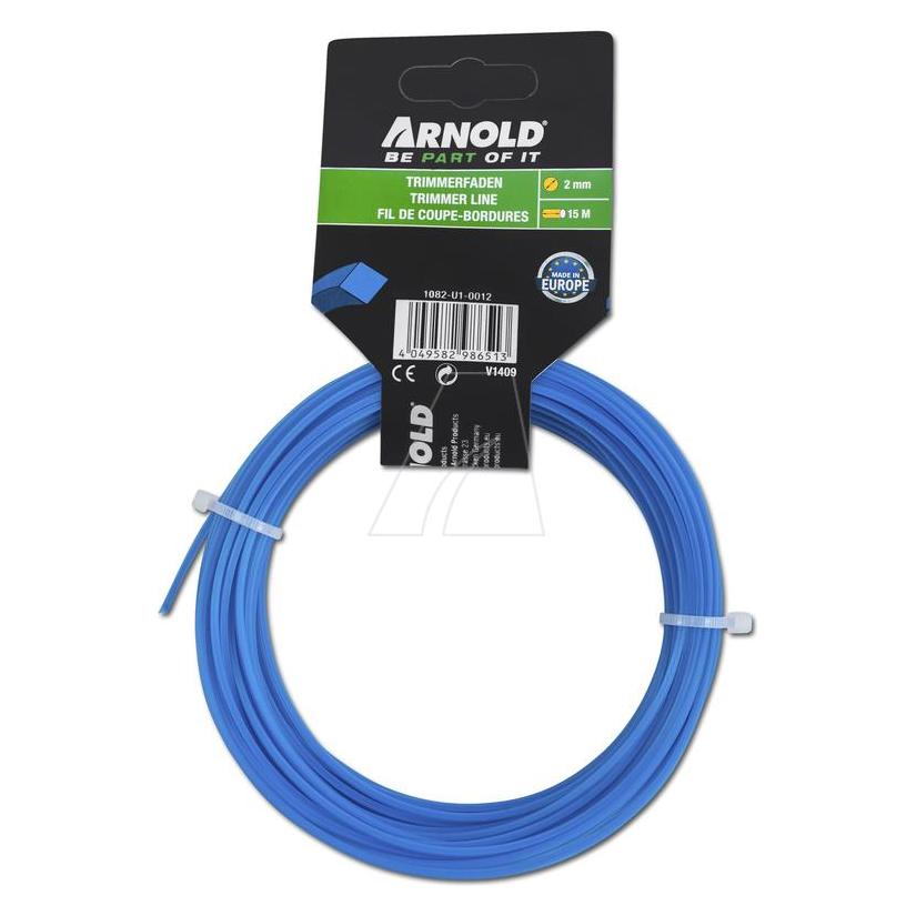 Arnold Copolymer Trimmerfaden, 4-Kant, 2,0 mm, 15 m (Rasentrimmer) (1082-U1-0012)