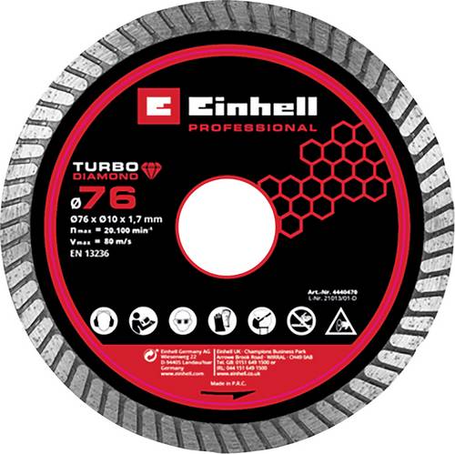 Einhell Original Winkelschleifer-Zubehör DIA-Trennscheibe 76x1,7 4440470