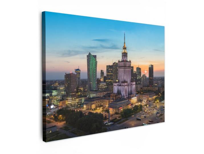 LEINWANDBILD Polen - Sonne - Warschau Wandbilder 80x60 cm