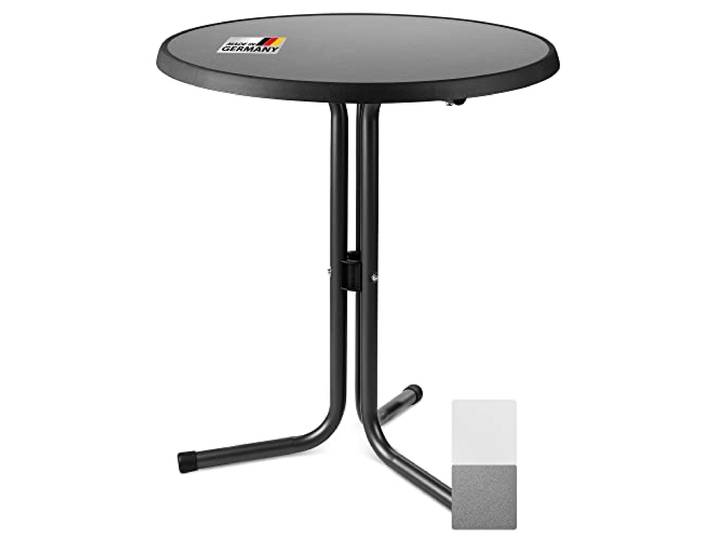 Beautissu Bistrotisch Outdoor Rund Wetterfest Made in Germany Balkontisch
