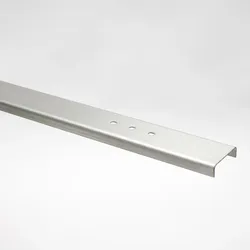BambusBASIS Montageschiene für seitliches Rahmenprofil 182cm, inkl. Lochung, V2A