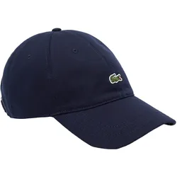 LACOSTE Unisex Cap - Baseball Cap, Baumwolle, Croco Logo, One Size, einfarbig Dunkelblau