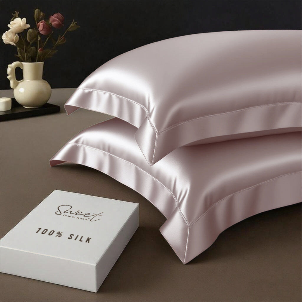 Sweet Dreams Machine Woven Oxford Pillowcase Blush
