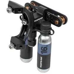 TOPEAK Flaschenhalter Adapter Tri-Backup Elite 2 | 90° + CO2 Pumpe