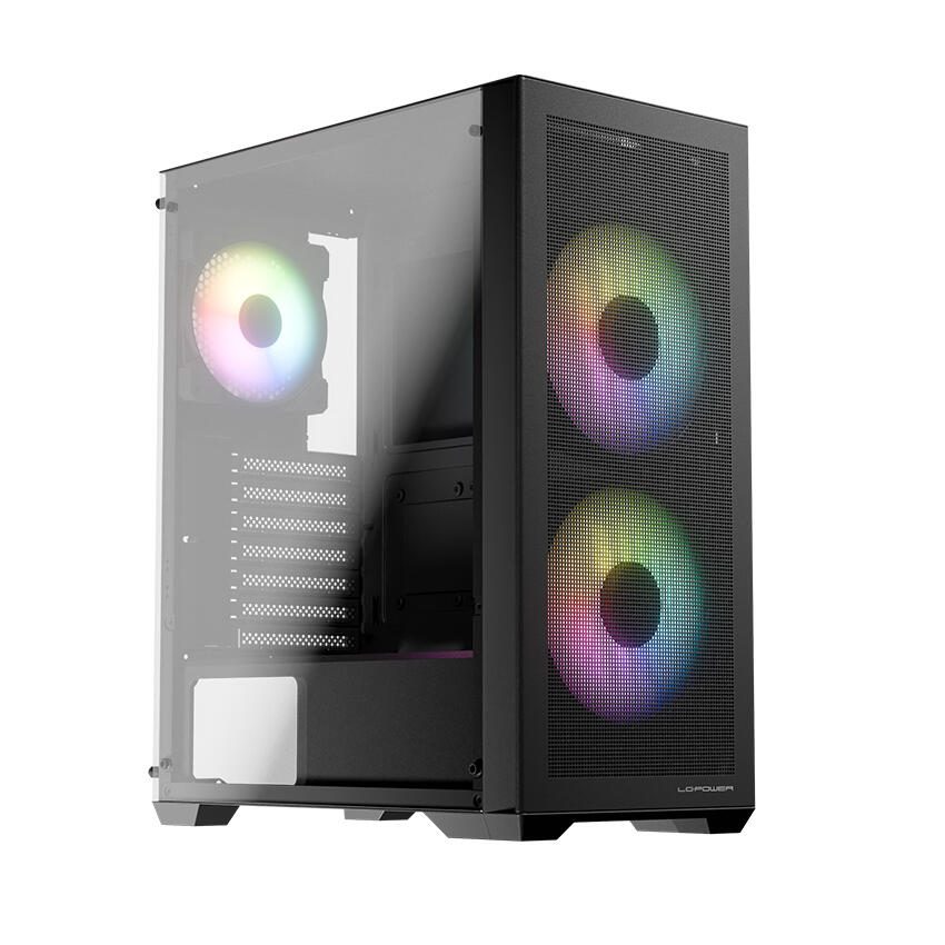 LC-Power LC Power Gaming-PC Gehäuse LC-717B-ON Midi-Tower schwarz