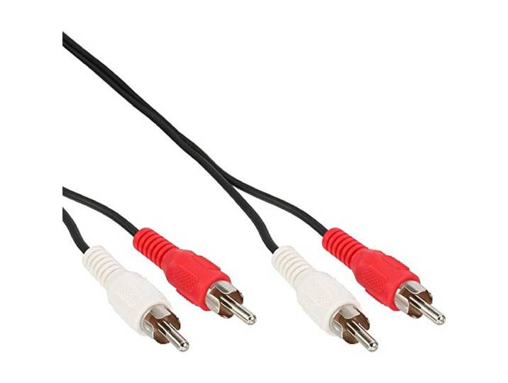 InLine 20m 2x RCA M/M audiokabel 2 x RCA zwart, rood, wit - audiokabel (2 x RCA, 20m, zwart, rood, wit)