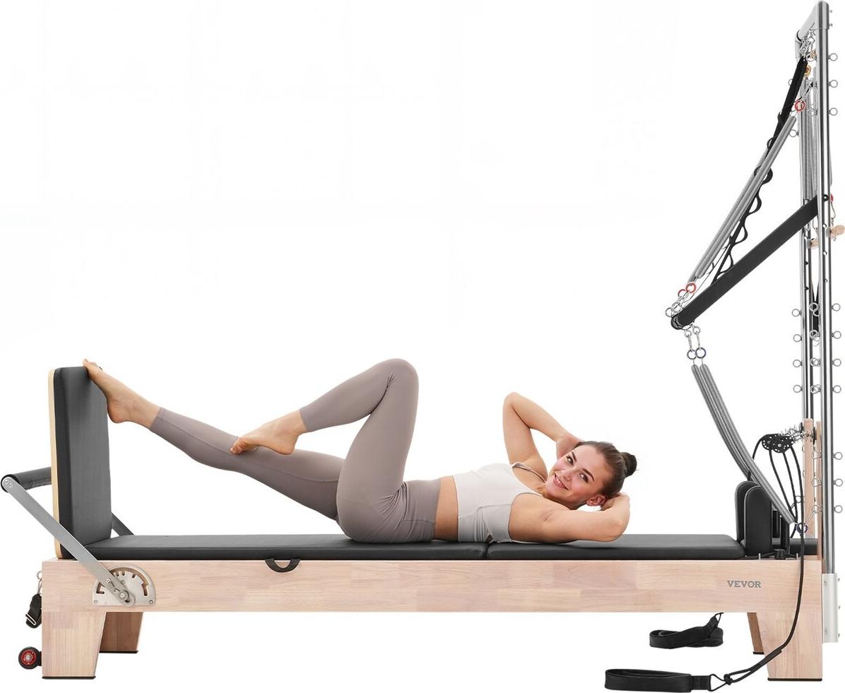 Pilates Reformer Holz-Pilatesgerät Heimfitnessgerät