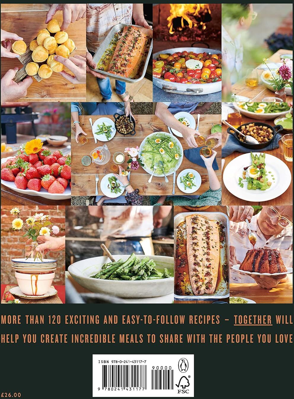 Michael Joseph Together: Memorable Meals Made Easy by Jamie Oliver - Hardback Cookbook - 120+ Easy Make-Ahead Recipes for Entertaining