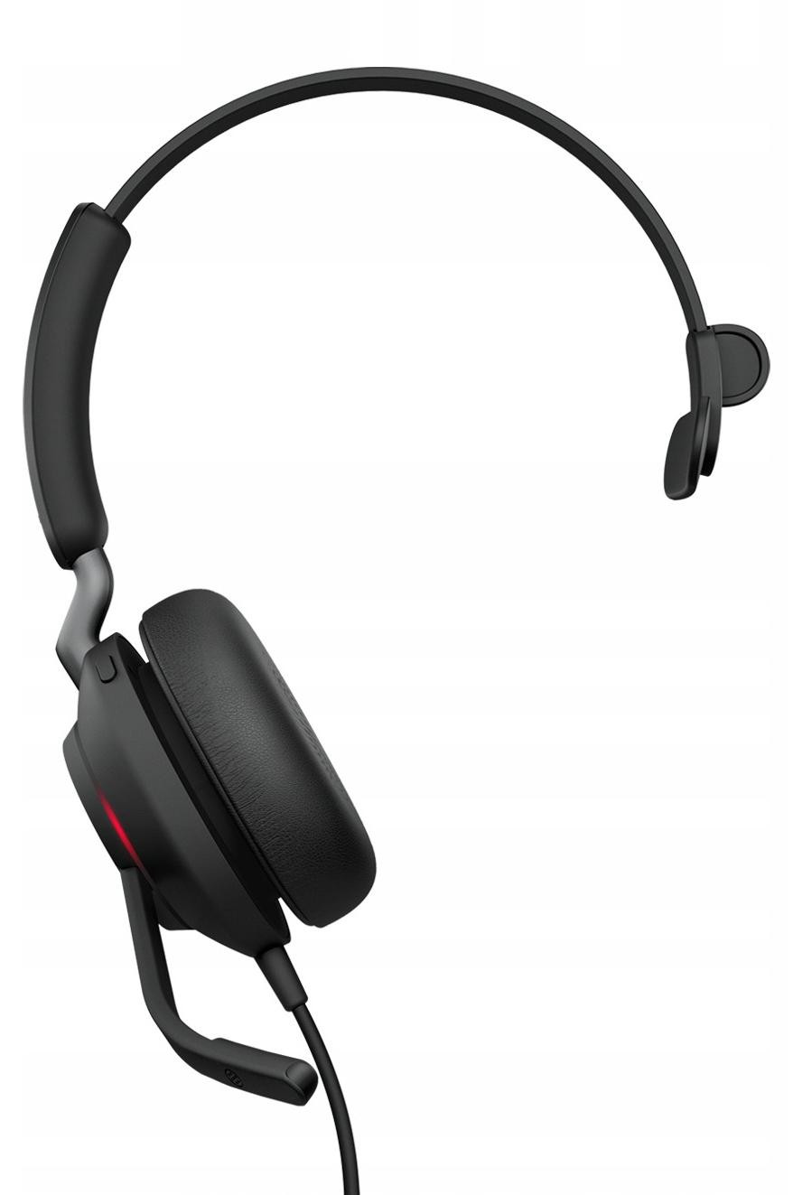 Jabra Evolve2 40 SE Bedrade Mono-headset met USB-C en verlengkabel voor UC