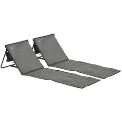 Outsunny - Strandmatte - 142Lx51Wx40Hcm - Grau