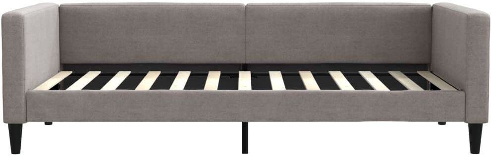 vidaXL Lit de repos taupe 100x200 cm tissu