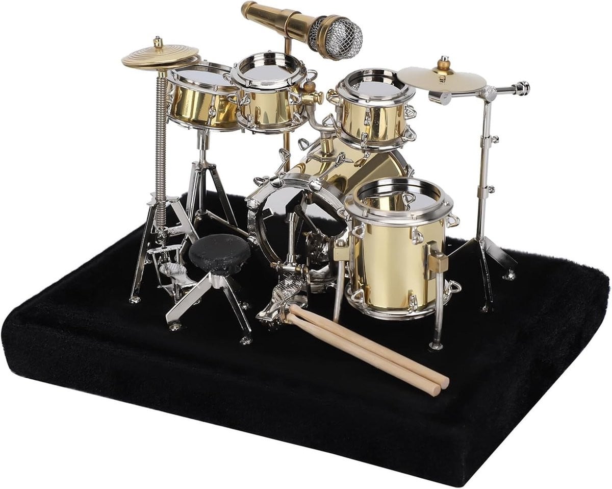 Miniatuur Drum Set Decoratie voor Thuis en Kantoor